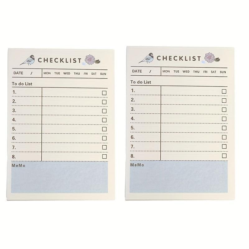 Small To-Do List Sticky Notes and Planner with Checklist Sticky Notes - 2 Sets