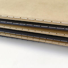 Vintage Cowhide Long Strip Hand Account Book 40 Sheets 80 Pages 80g Thick Paper