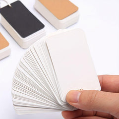 100 Sheets Iron Ring Blank Loose-Leaf Word Card Paper Easy Travel & Record Life