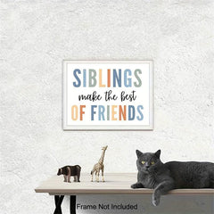 Siblings Sign Playroom Wall Decor Siblings Make The Friends Nursery Wall Art