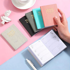 A7 Daily Planner Notebook 60 Sheets English Schedule Book