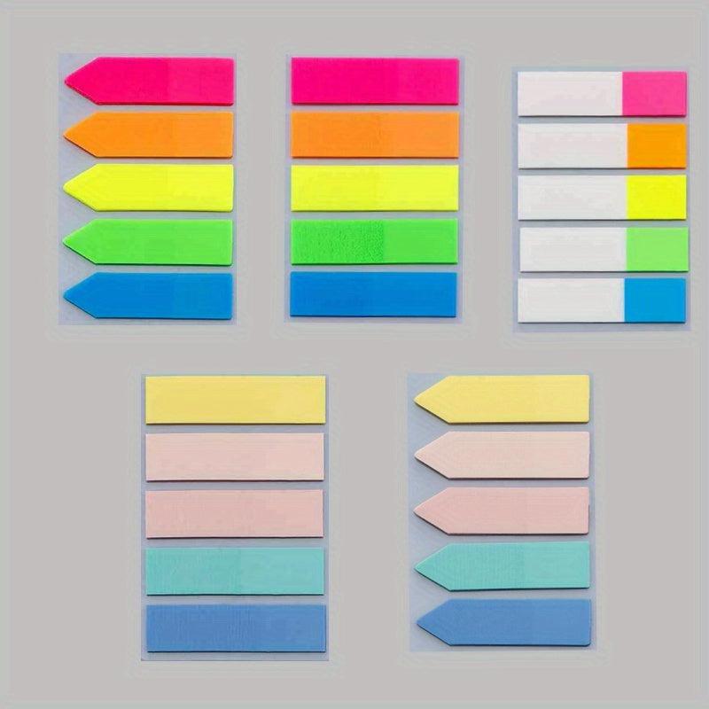 500 Sheets PET Fluorescent Index Stickers Student Creative Mark
