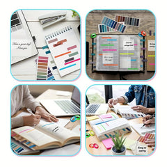 1305pcs Label Sticker Set Index Stickers 1200 Pieces Transparent Sticky Notes