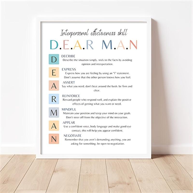 DBT Dialectical Therapy Art Poster