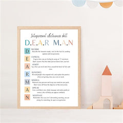 DBT Dialectical Therapy Art Poster