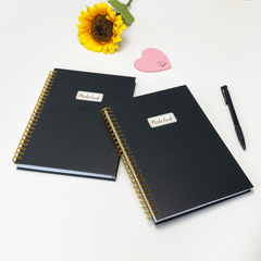 A5 Coil Loose leaf Notebook Daily Work Plan Blank Horizontal Line 75 Sheets