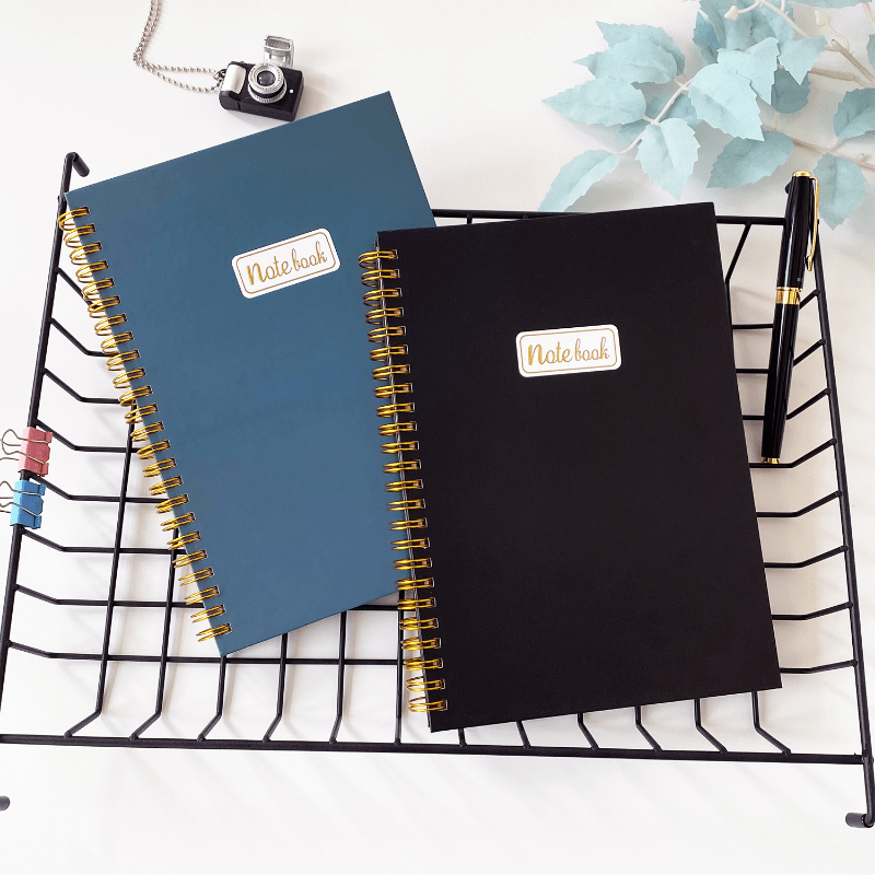A5 Coil Loose leaf Notebook Daily Work Plan Blank Horizontal Line 75 Sheets