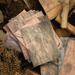 30pcs Texture Material Paper Wood Grain Workshop Series Non Self Adhesive