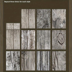 30pcs Texture Material Paper Wood Grain Workshop Series Non Self Adhesive