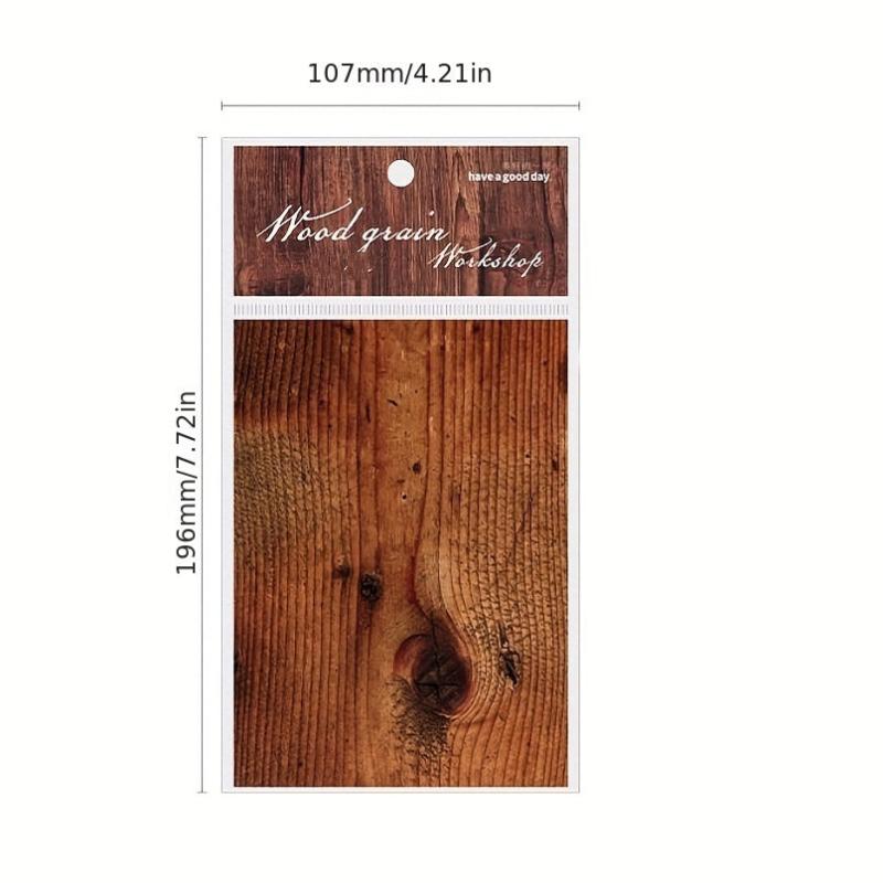 30pcs Texture Material Paper Wood Grain Workshop Series Non Self Adhesive