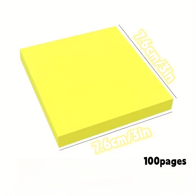 100 Sheets Fluorescent Pink Sticky Notes
