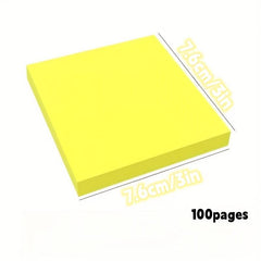 100 Sheets Fluorescent Pink Sticky Notes