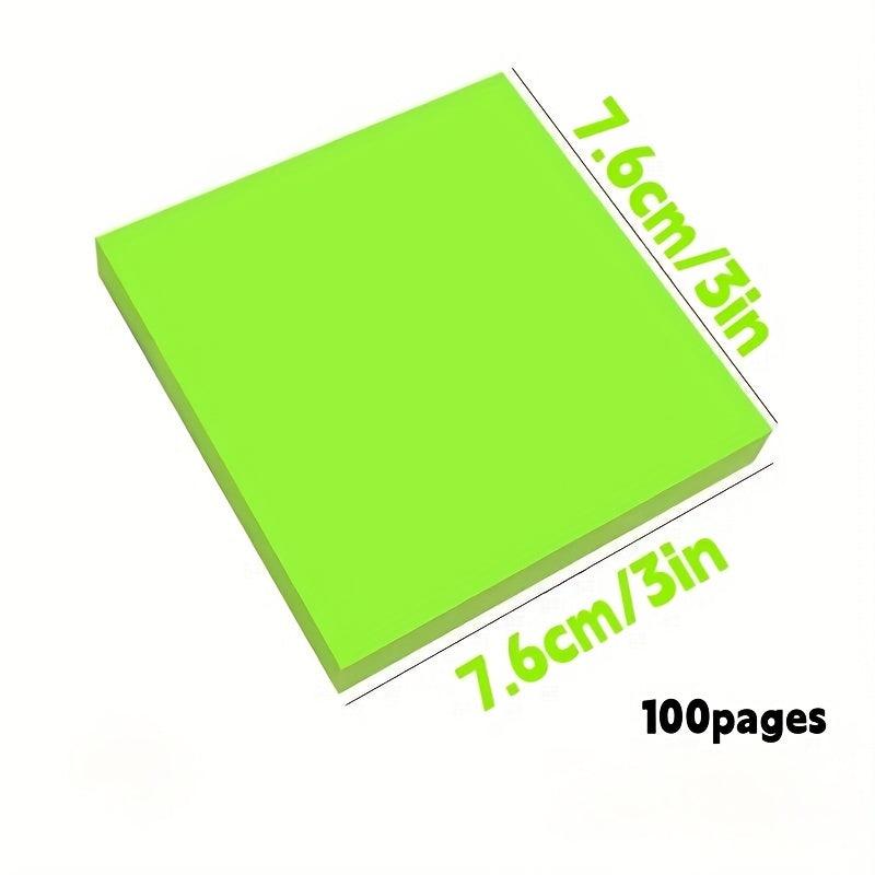 100 Sheets Fluorescent Pink Sticky Notes