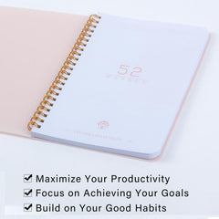 1pc Weekly Planner Notebook Set Undated Planner And Healthy Habit Cultivator