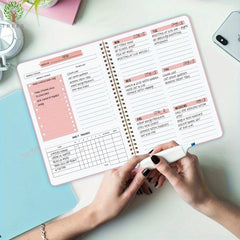 1pc Weekly Planner Notebook Set Undated Planner And Healthy Habit Cultivator