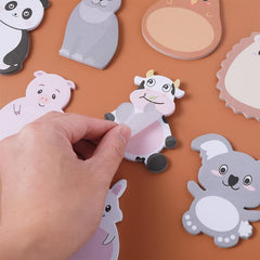 8 Pcs Animal Sticky Notes Self Stick Markers Flags Shapes Memo 240 Sheets