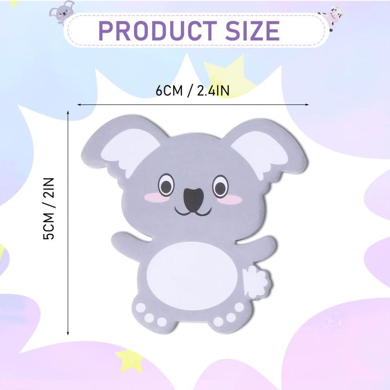 8 Pcs Animal Sticky Notes Self Stick Markers Flags Shapes Memo 240 Sheets