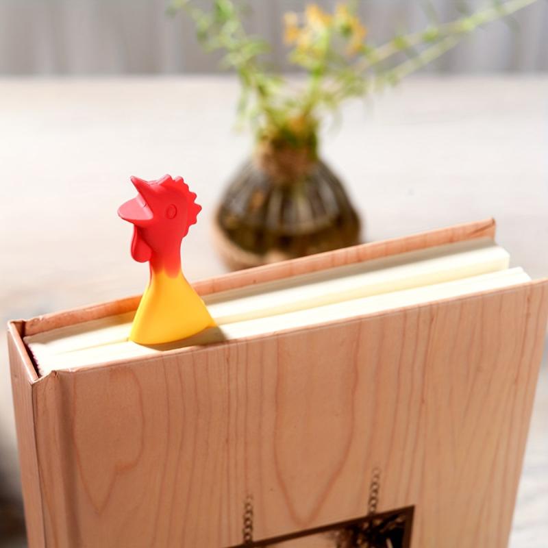 Screaming Chicken Bookmark Silicone Reading Bookmark