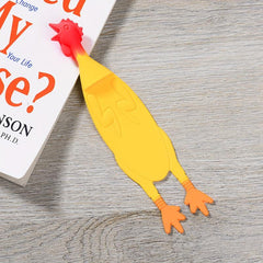 Screaming Chicken Bookmark Silicone Reading Bookmark