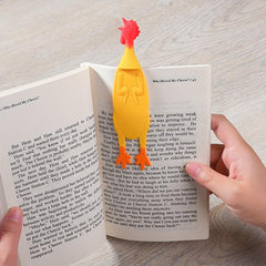 Screaming Chicken Bookmark Silicone Reading Bookmark