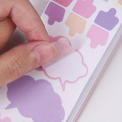 20 Gradient Purple Label Index Stickers Single Book 20 Sheets