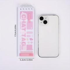20 Gradient Purple Label Index Stickers Single Book 20 Sheets