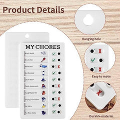 Reusable Daily Chore Schedule Memo Checklist Board