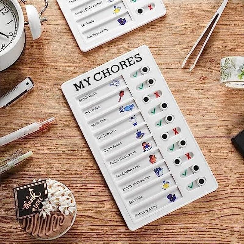 Reusable Daily Chore Schedule Memo Checklist Board