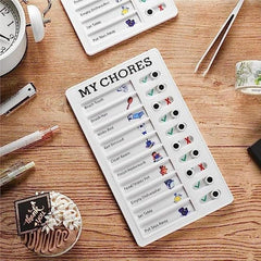 Reusable Daily Chore Schedule Memo Checklist Board