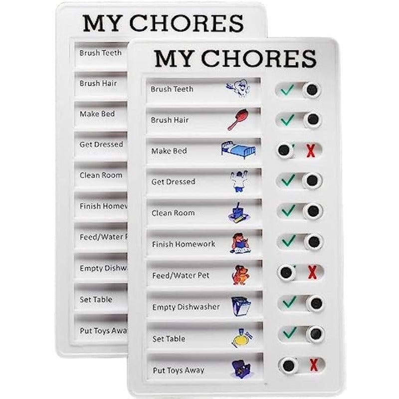 Reusable Daily Chore Schedule Memo Checklist Board