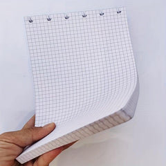 80 Sheets A5 Plaid Filler Paper Loose Leaf 6 Hole Punch