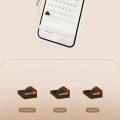 Desktop Calendar with Phone Holder