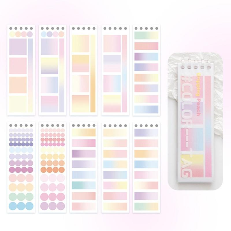 20 Sheets Key Points Marker Index Stickers Reading Labels Bookmark Sticky Notes