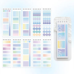 20 Sheets Key Points Marker Index Stickers Reading Labels Bookmark Sticky Notes