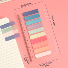 6 Types PET Sticky Notes Label Paper 200 Index Stickers Each 1200 Total