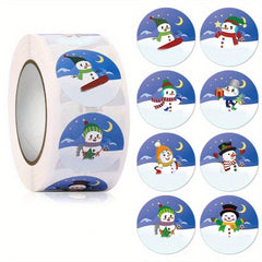 500pcs Merry Christmas Stickers Roll for Gift Decoration Seal