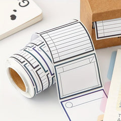 250 Sheets Pull Out Scroll Label Sticky Notes Tearable Memo Blank Tag Stickers