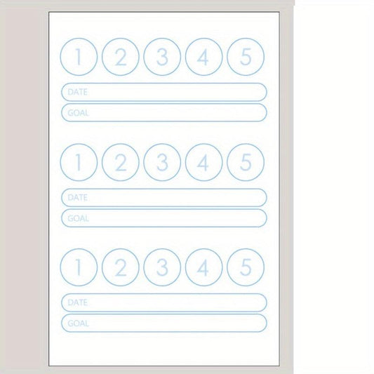 100 Sheets 1pc Notebook Sticky Notes 5 Plan Monthly Work Grid Goal Check