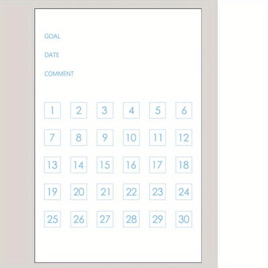 100 Sheets 1pc Notebook Sticky Notes 5 Plan Monthly Work Grid Goal Check