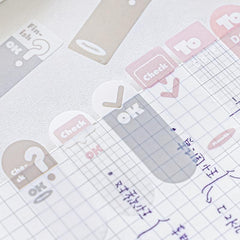 1pc Tearable Note Stickers Self Adhesive Index Stickers