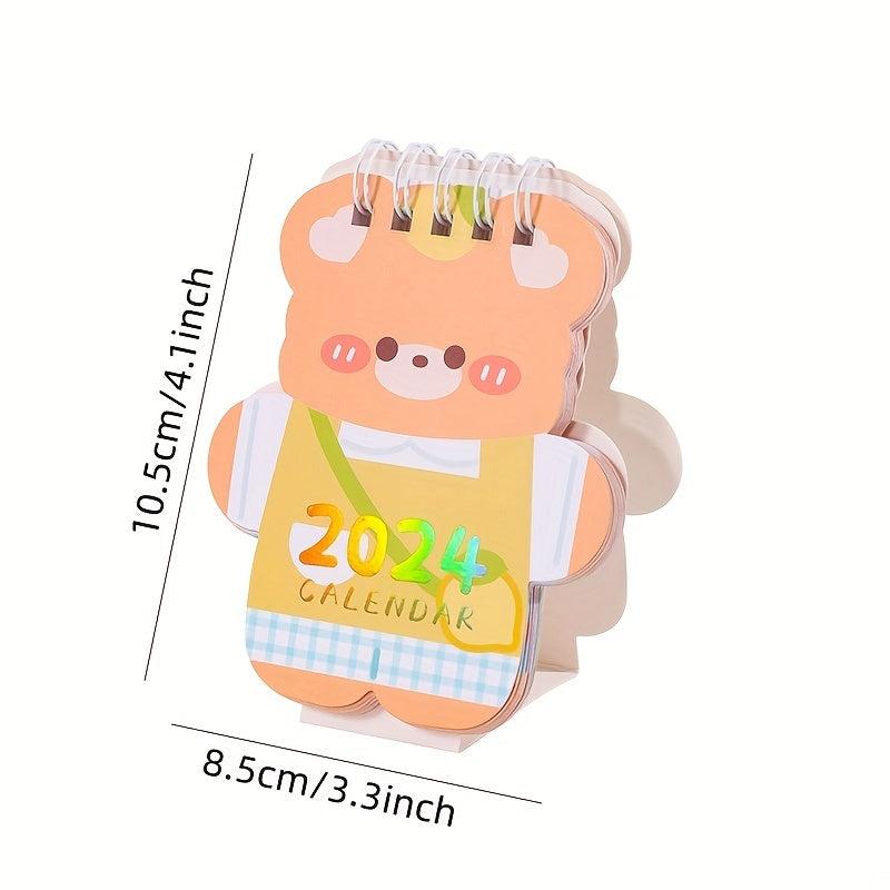 Cartoon Mini Desk Calendar Countdown Decoration Monthly Calendar