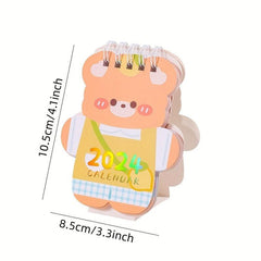 Cartoon Mini Desk Calendar Countdown Decoration Monthly Calendar