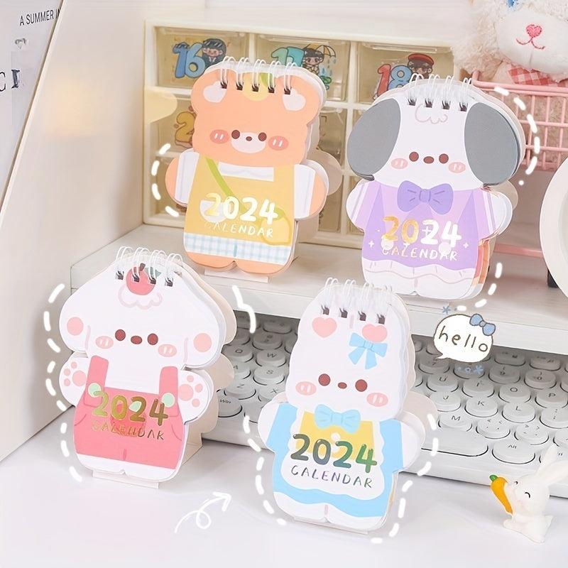 Cartoon Mini Desk Calendar Countdown Decoration Monthly Calendar