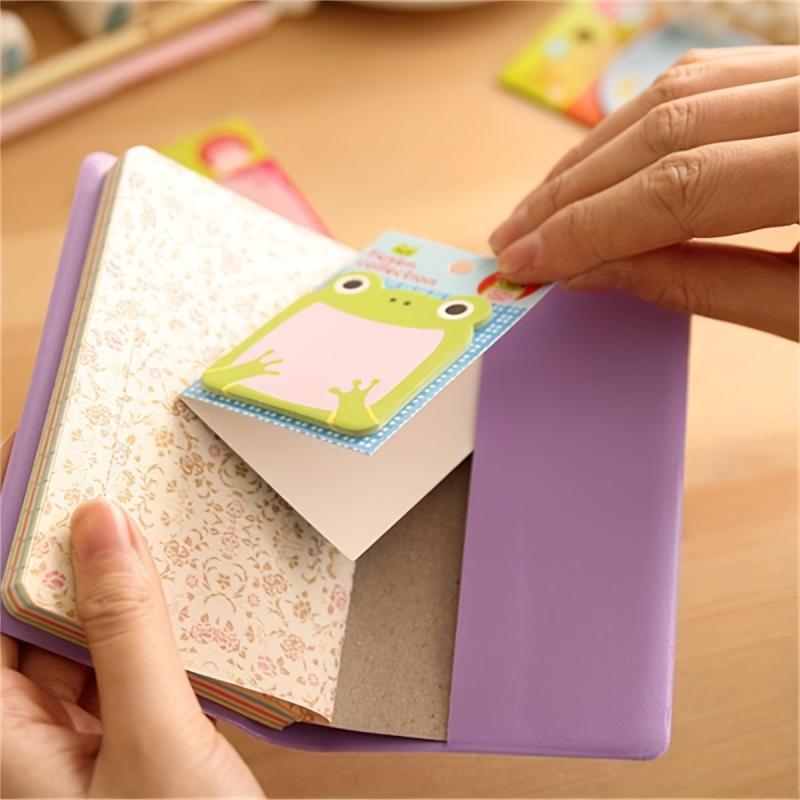 8 Cartoon Sticky Notes Animal Memo Pad - Office/School/Home Use