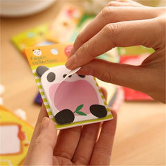 8 Cartoon Sticky Notes Animal Memo Pad - Office/School/Home Use