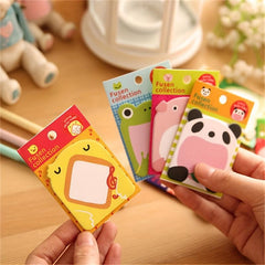 8 Cartoon Sticky Notes Animal Memo Pad - Office/School/Home Use