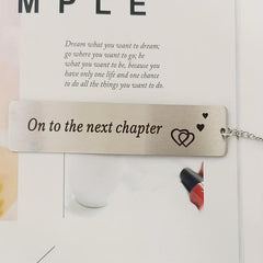 Stainless Steel Lettering Bookmark Inspirational Graduation Gift