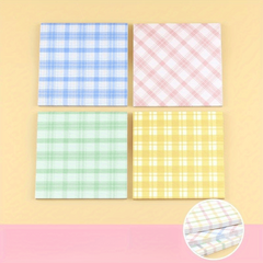 4pcs Colorful Texture Sticky Notes Tearable Memo Paper