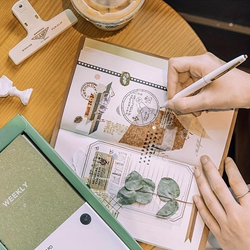 Macaron Fresh Series PU Cover Inner Core Basic Plan Diary Notebook Suit