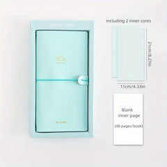 Macaron Fresh Series PU Cover Inner Core Basic Plan Diary Notebook Suit